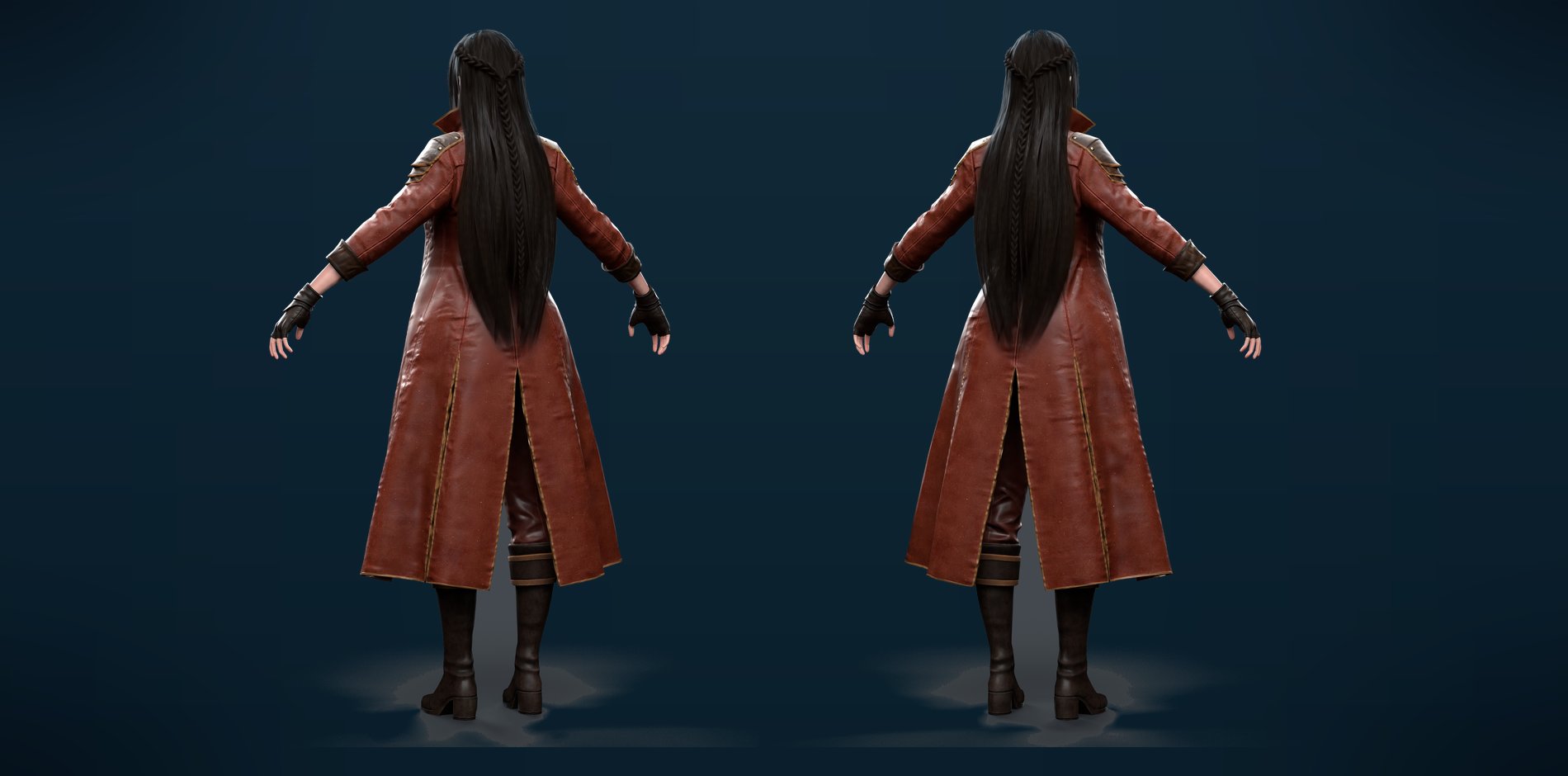 Final textured render, back